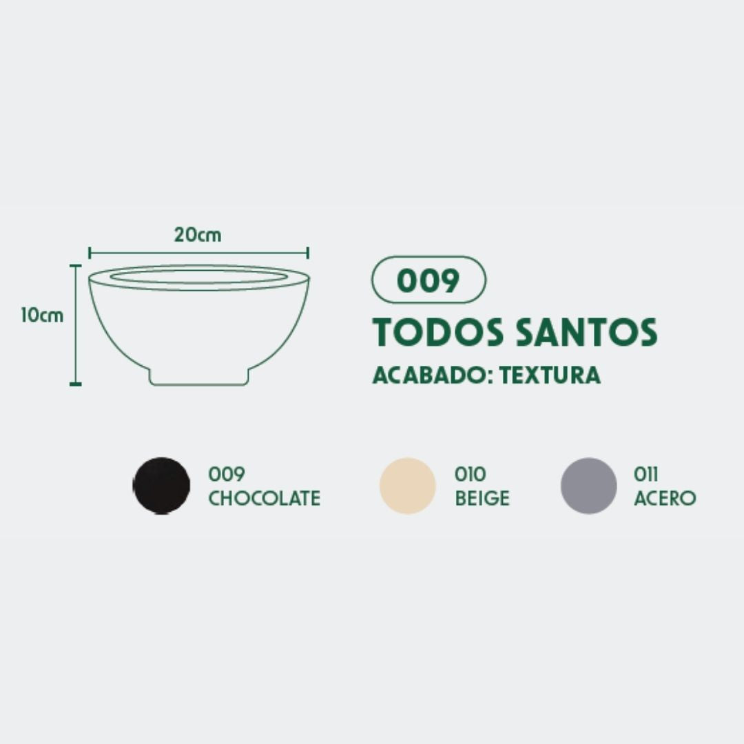 MACETA DE POLIETILENO TODOS SANTOS (BEIGE)