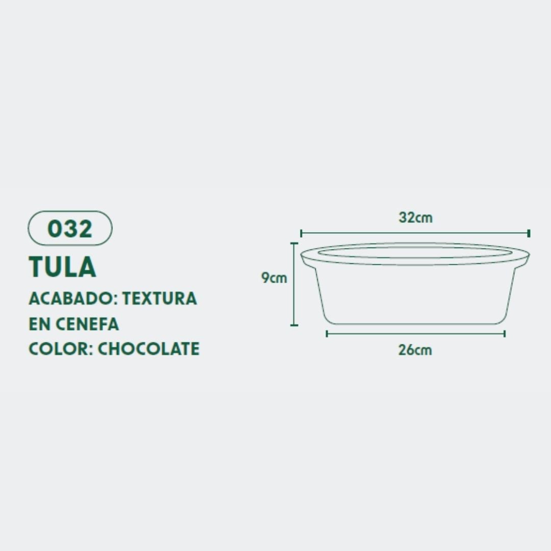 MACETA DE POLIETILENO TULA (CHOCOLATE)
