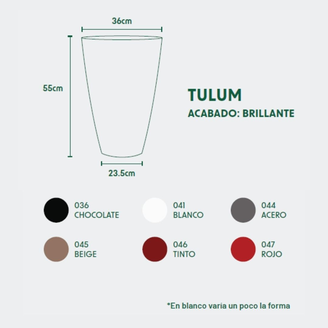 MACETA DE POLIETILENO TULUM (BEIGE)