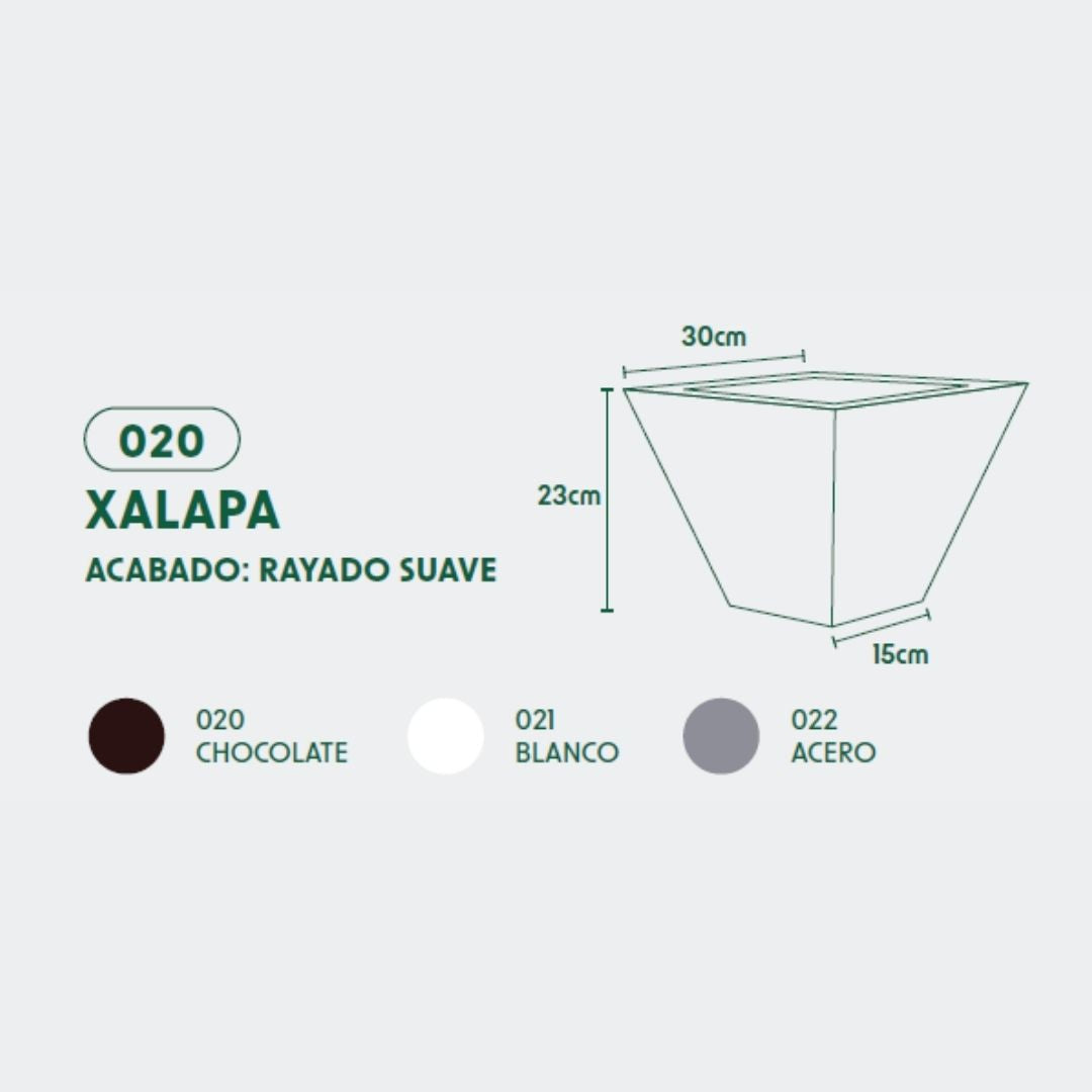 MACETA DE POLIETILENO XALAPA (CHOCOLATE)